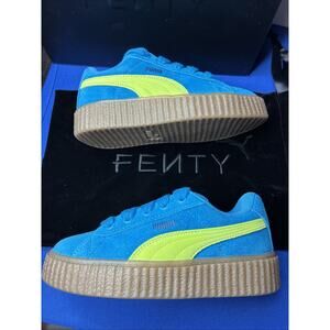 PUMA x FENTY Creeper Phatty Blue Lime Kids Size 2C New With Box 2y